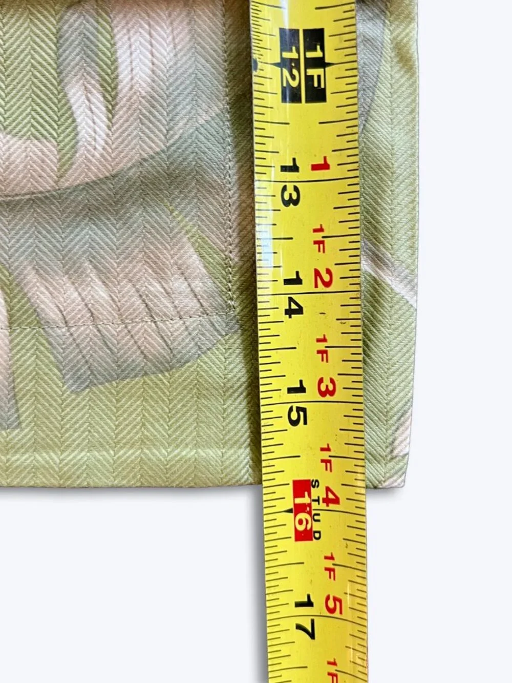 Vtg Tommy Bahama Palm Concerto Egyptian Cotton Boudoir Sham Italy Green Peach